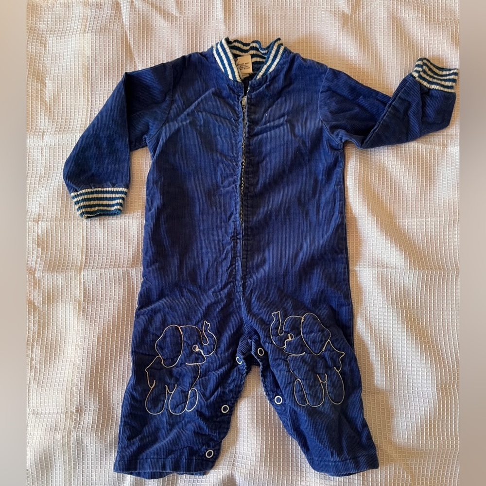 70's Vintage Corduroy baby jumpsuit. Great condition.